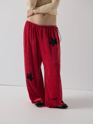 yummy mummy trackpants in red