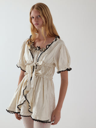 babydoll dress in tooth