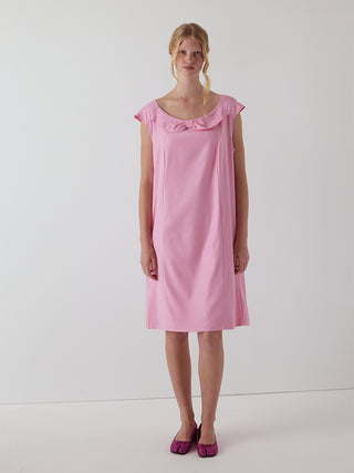 office bow dress in bubblegum pink