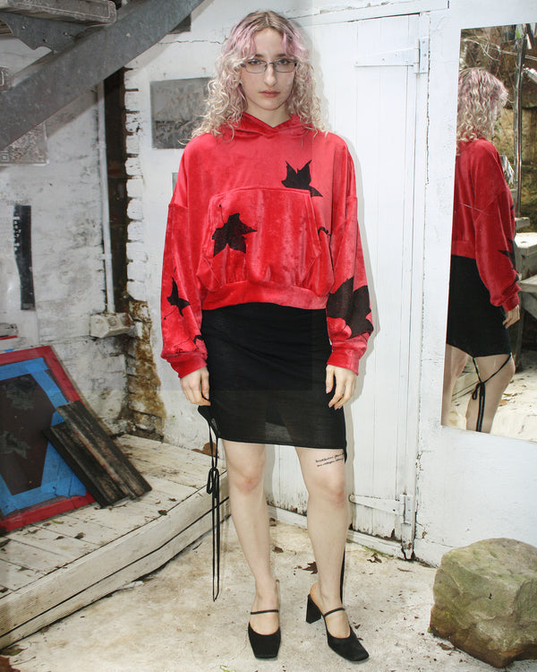 Yummy mummy hoodie in red
