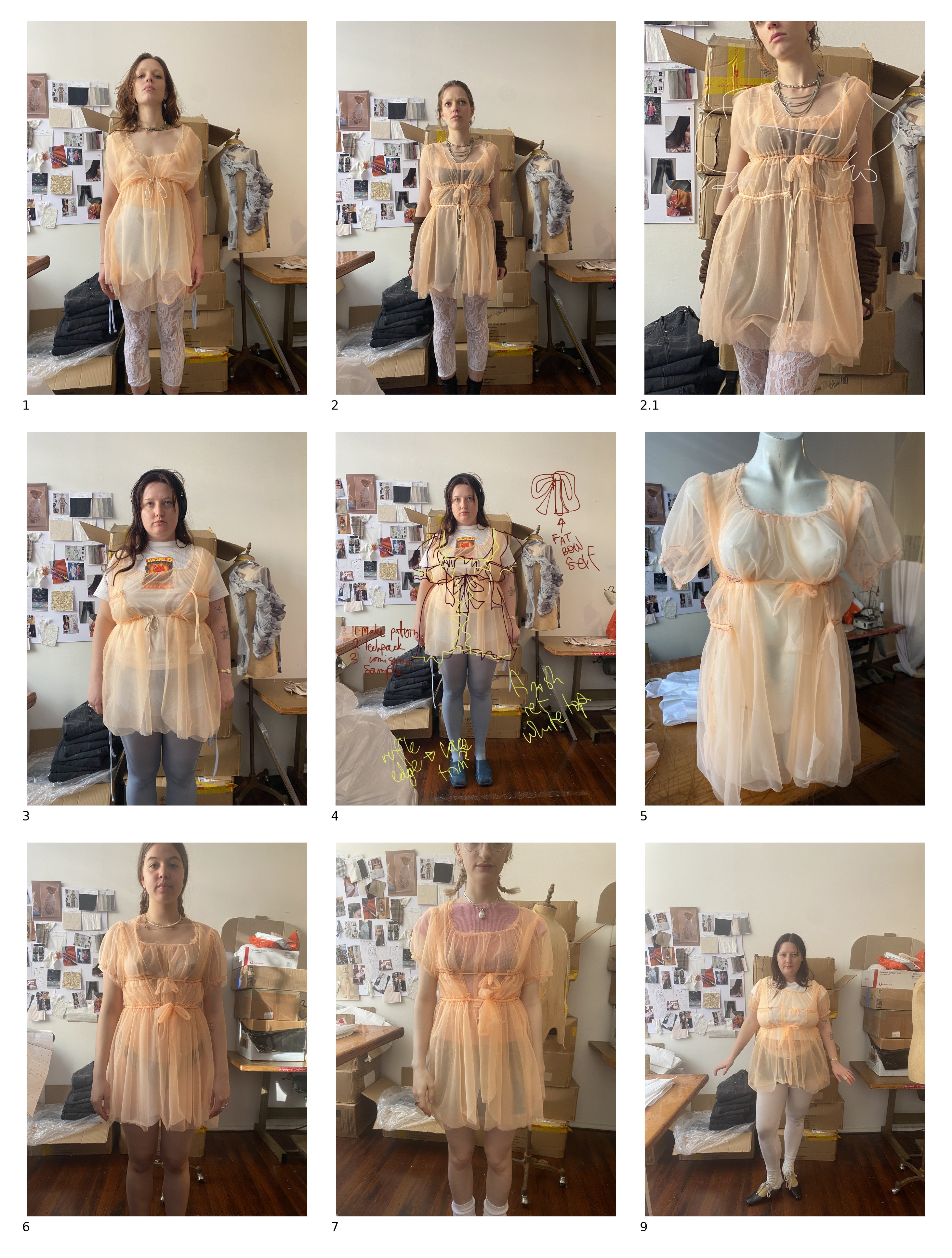 The making of the babydoll dress