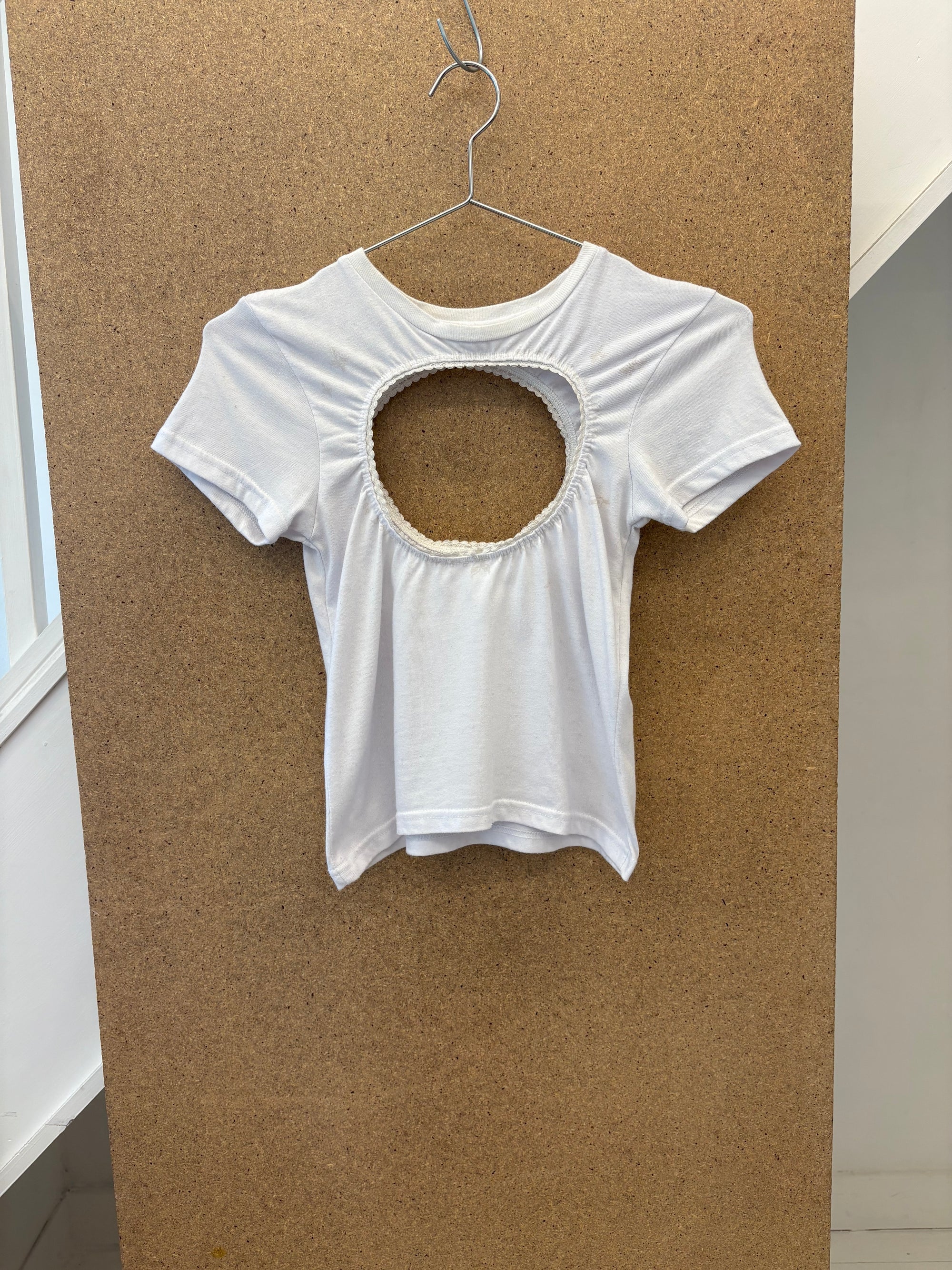 White “Glow” Baby Tee S