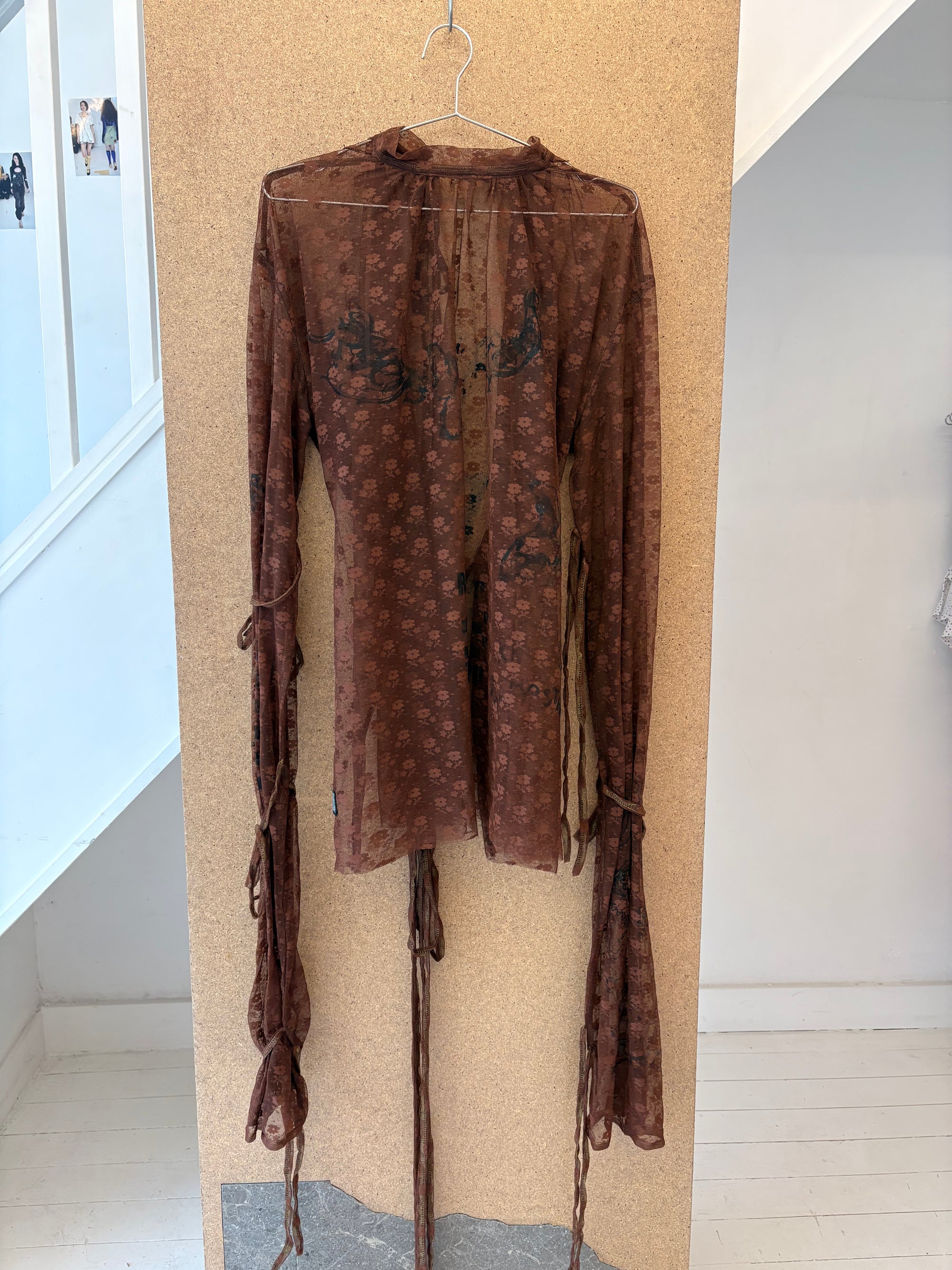 Brown Lace Blouse