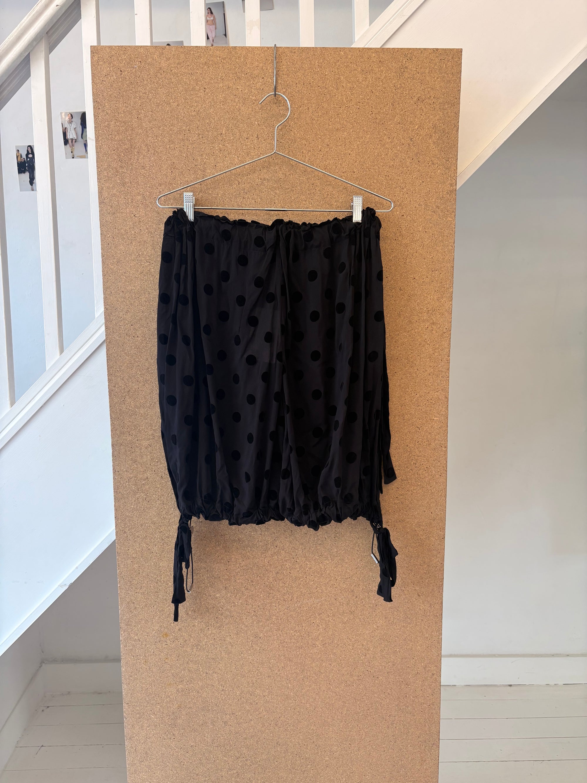 Black polka dot bloomers
