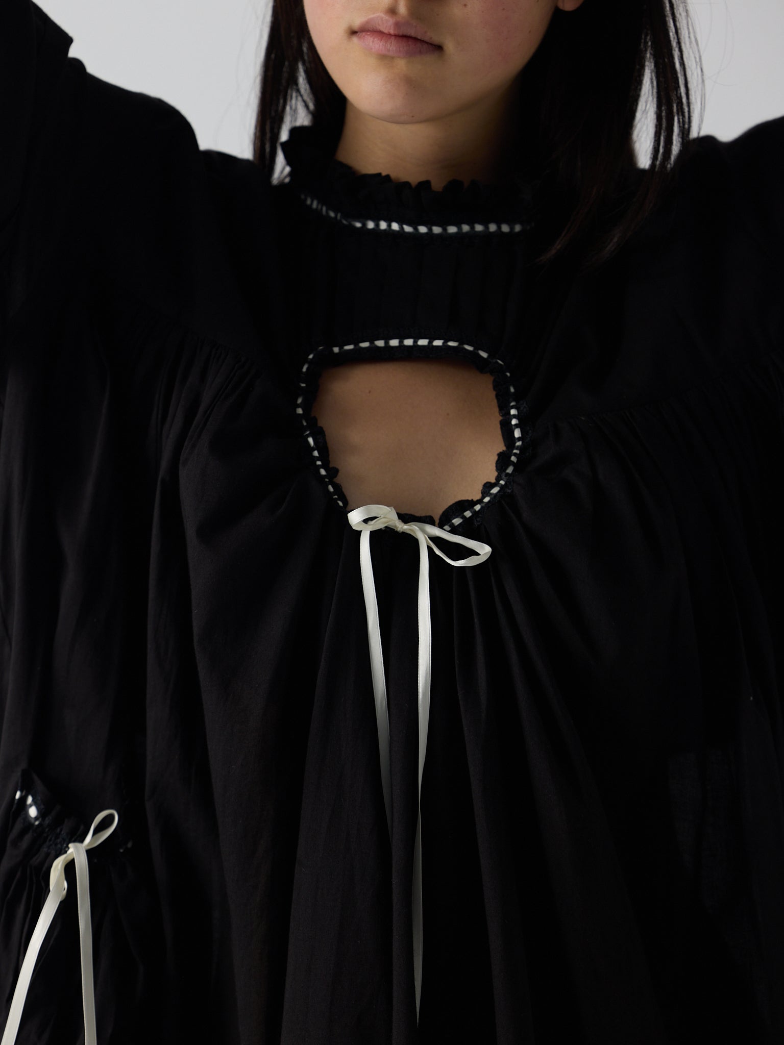 holy smock dress in black