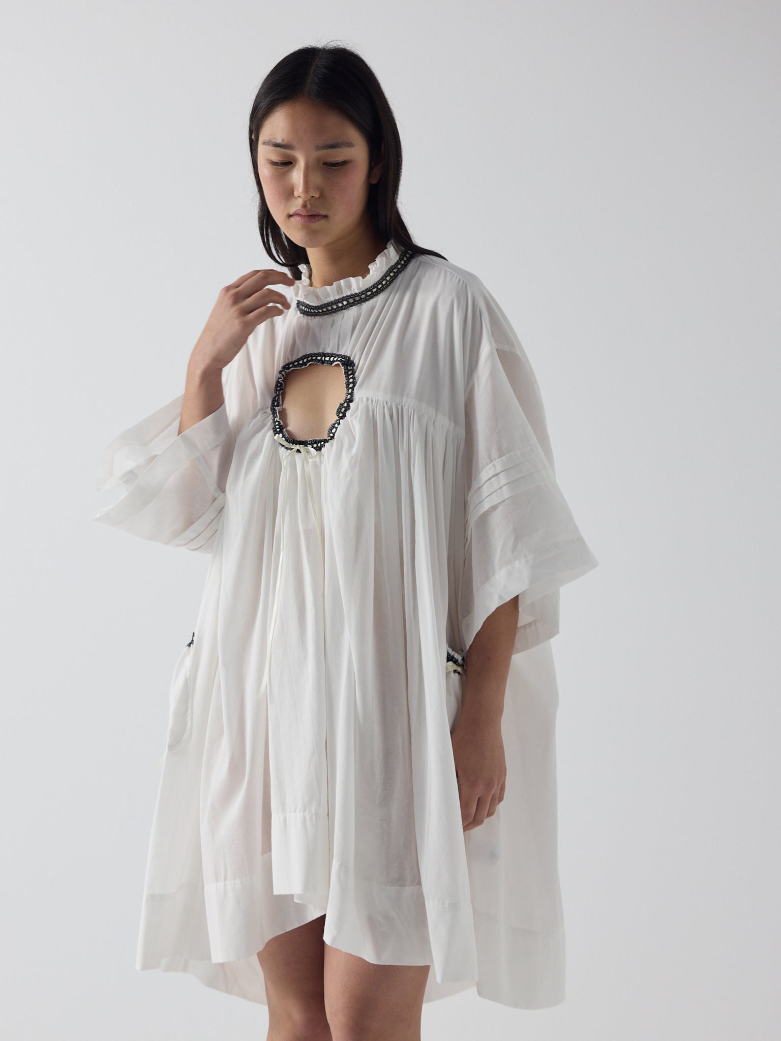 holy smock dress in tooth