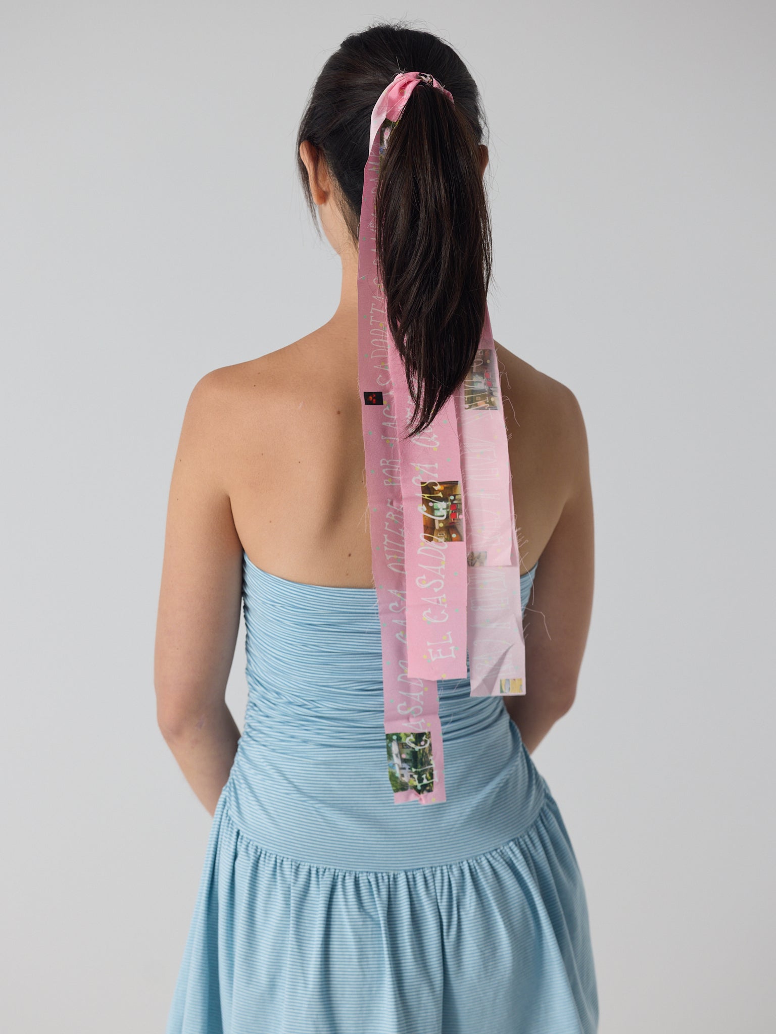 Silk poetry hair ribbons