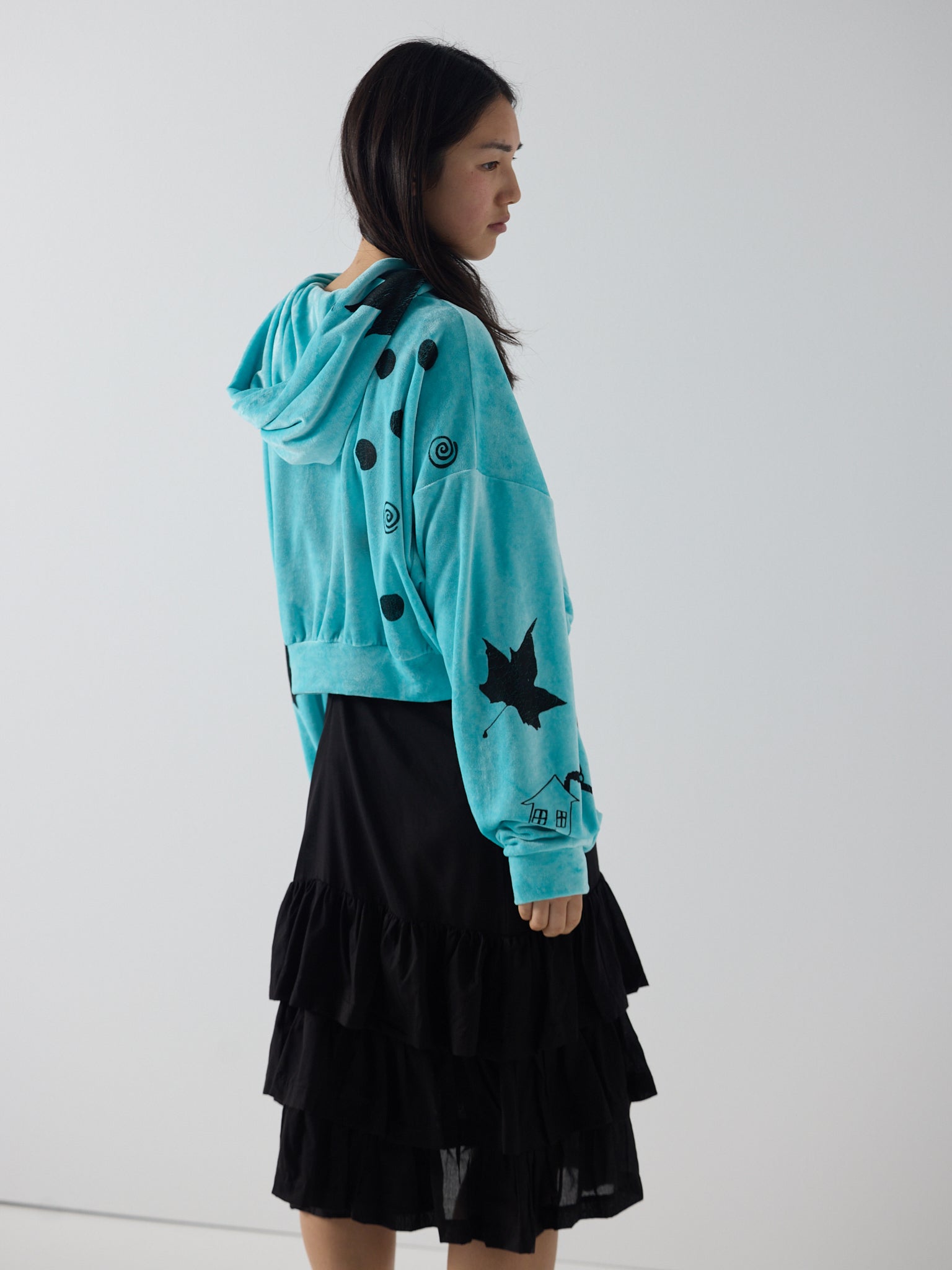 Aqua hoodie