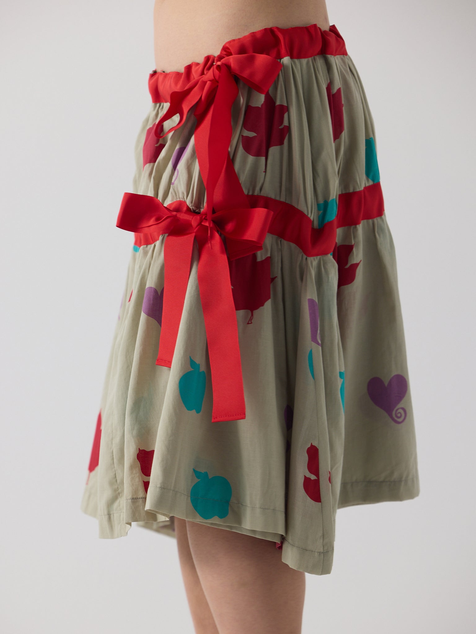 Apple Tiered Drop Waist Skirt