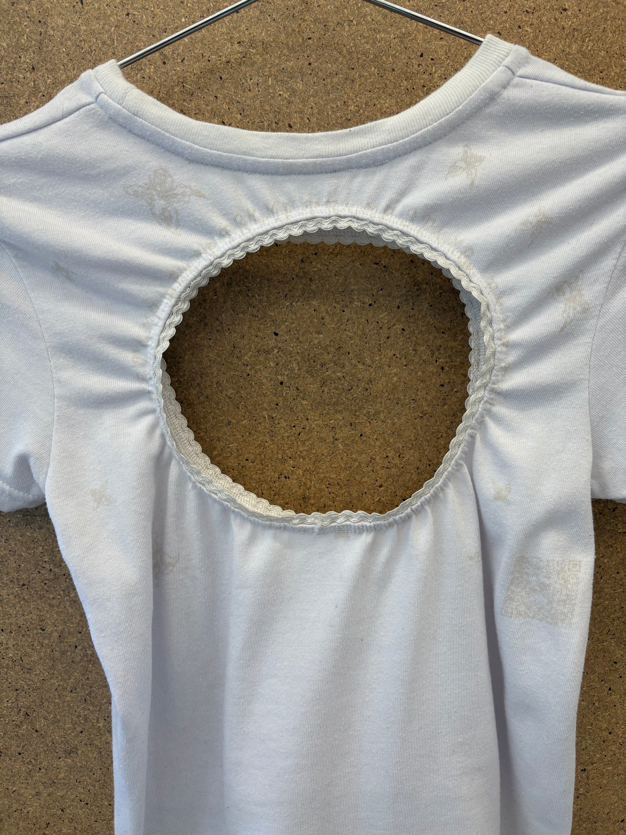 White “Glow” Baby Tee S