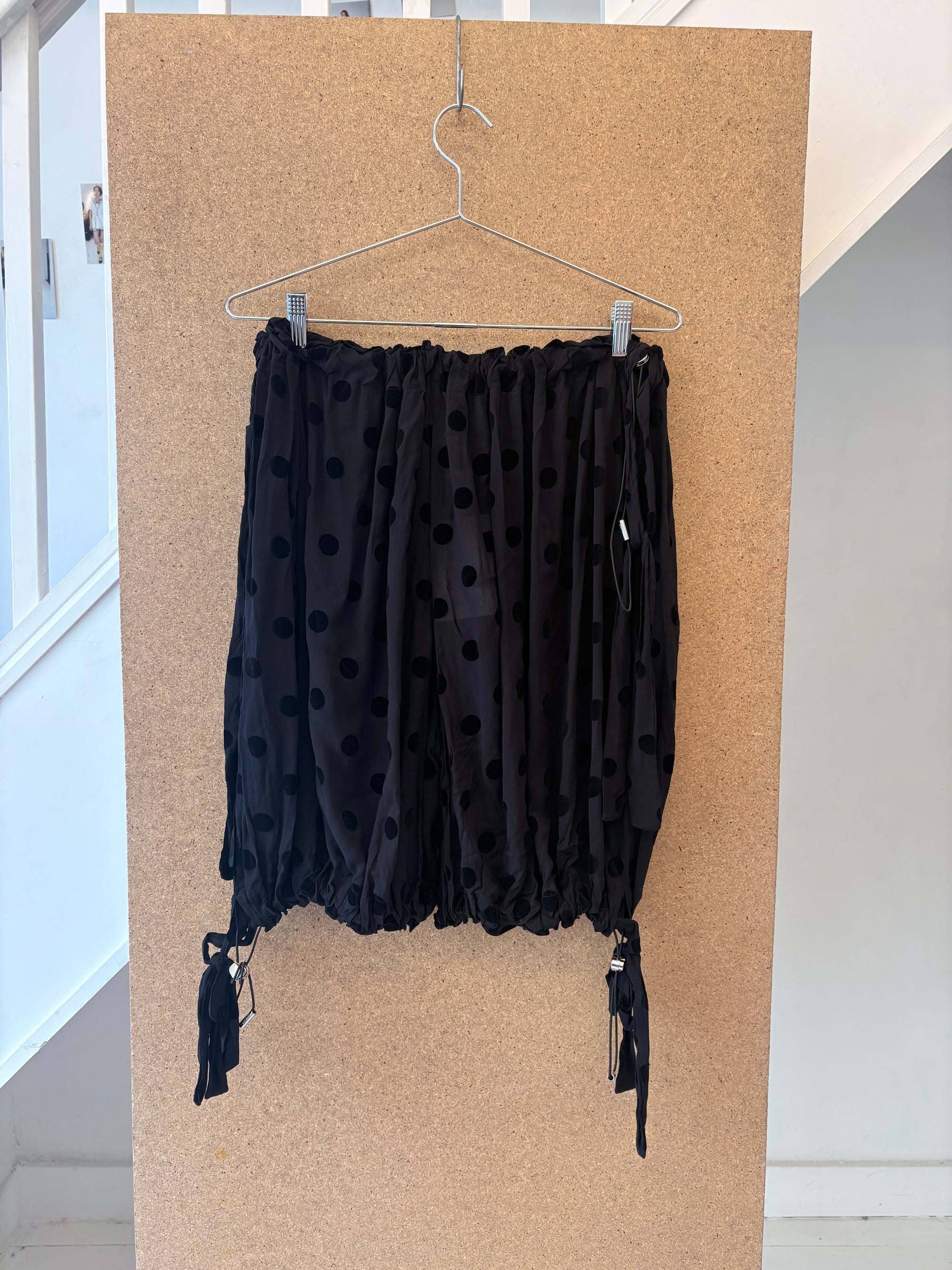 Black polka dot bloomers