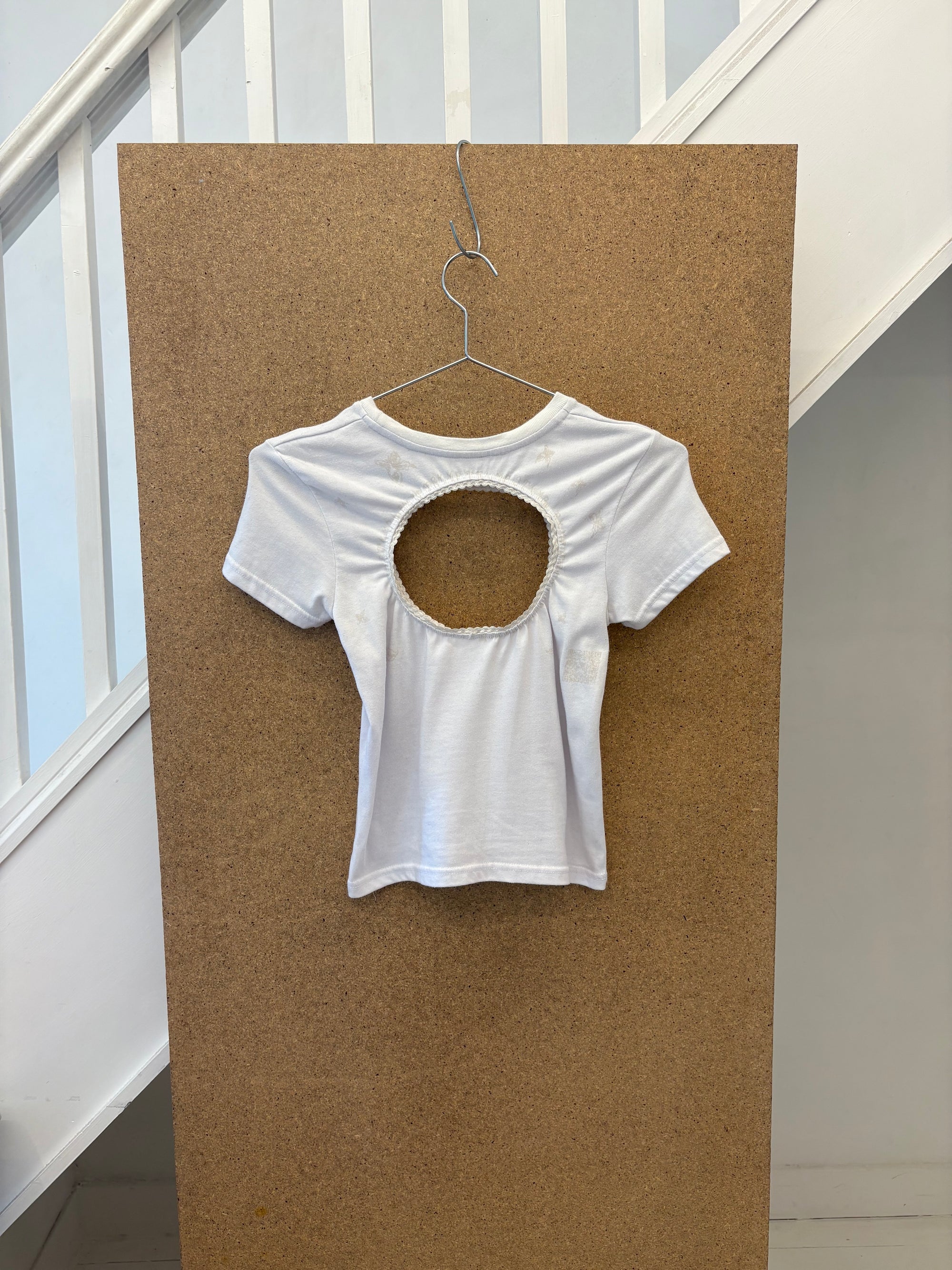 White “Glow” Baby Tee S