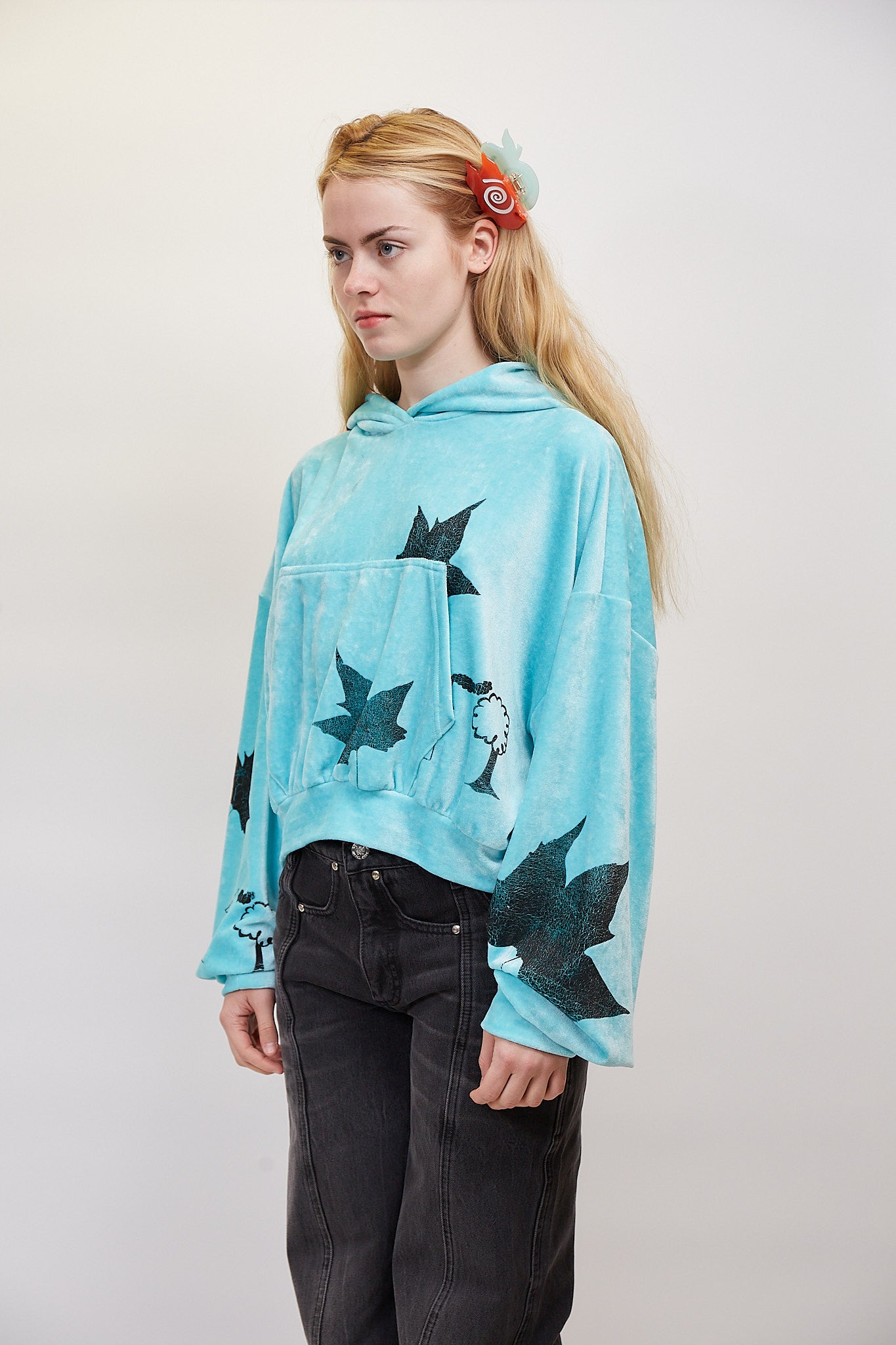 Aqua hoodie