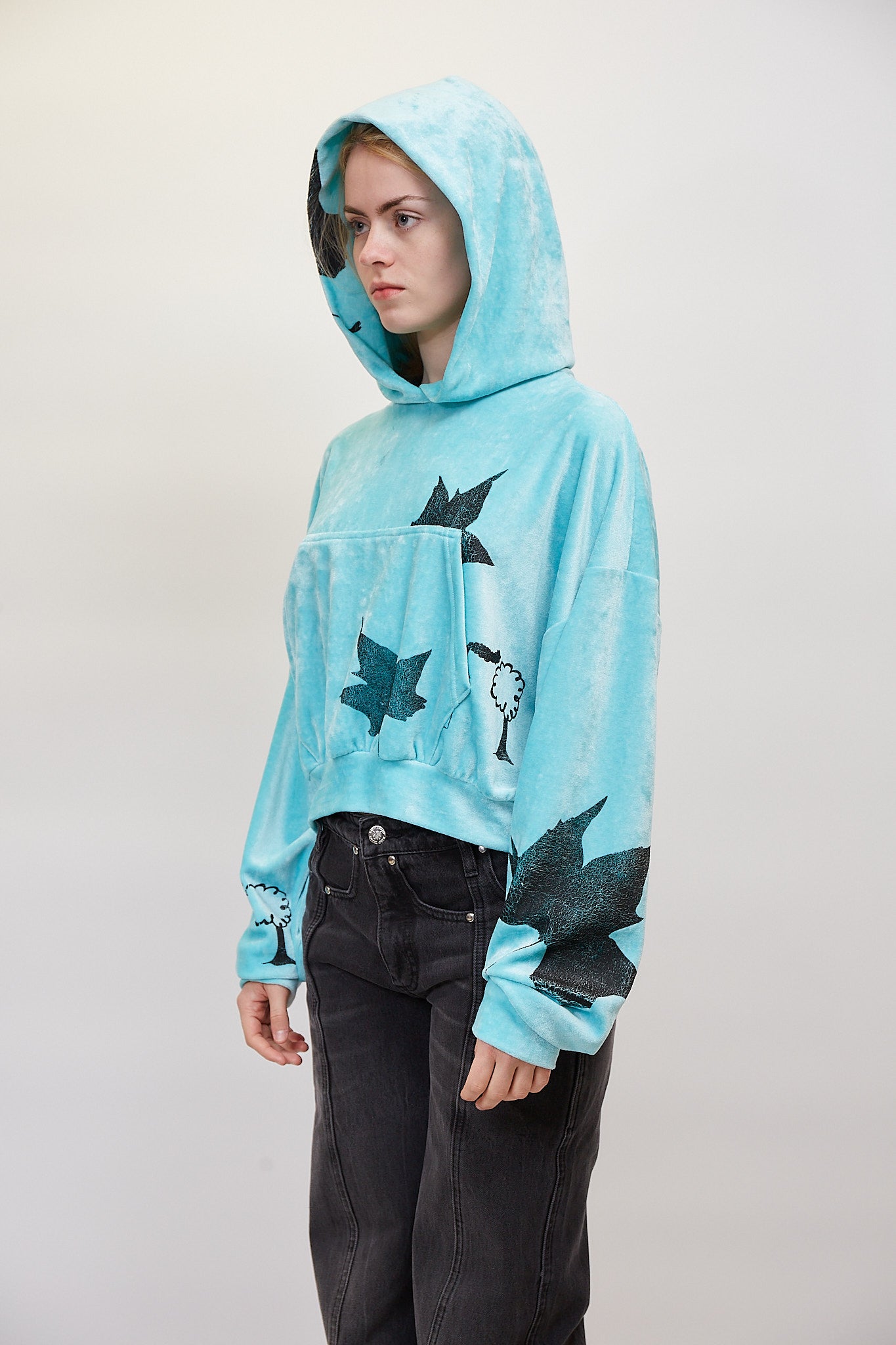 Aqua hoodie