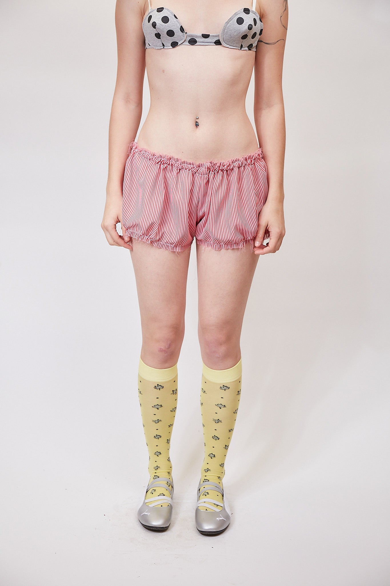 Puff shorts in lolly stripe