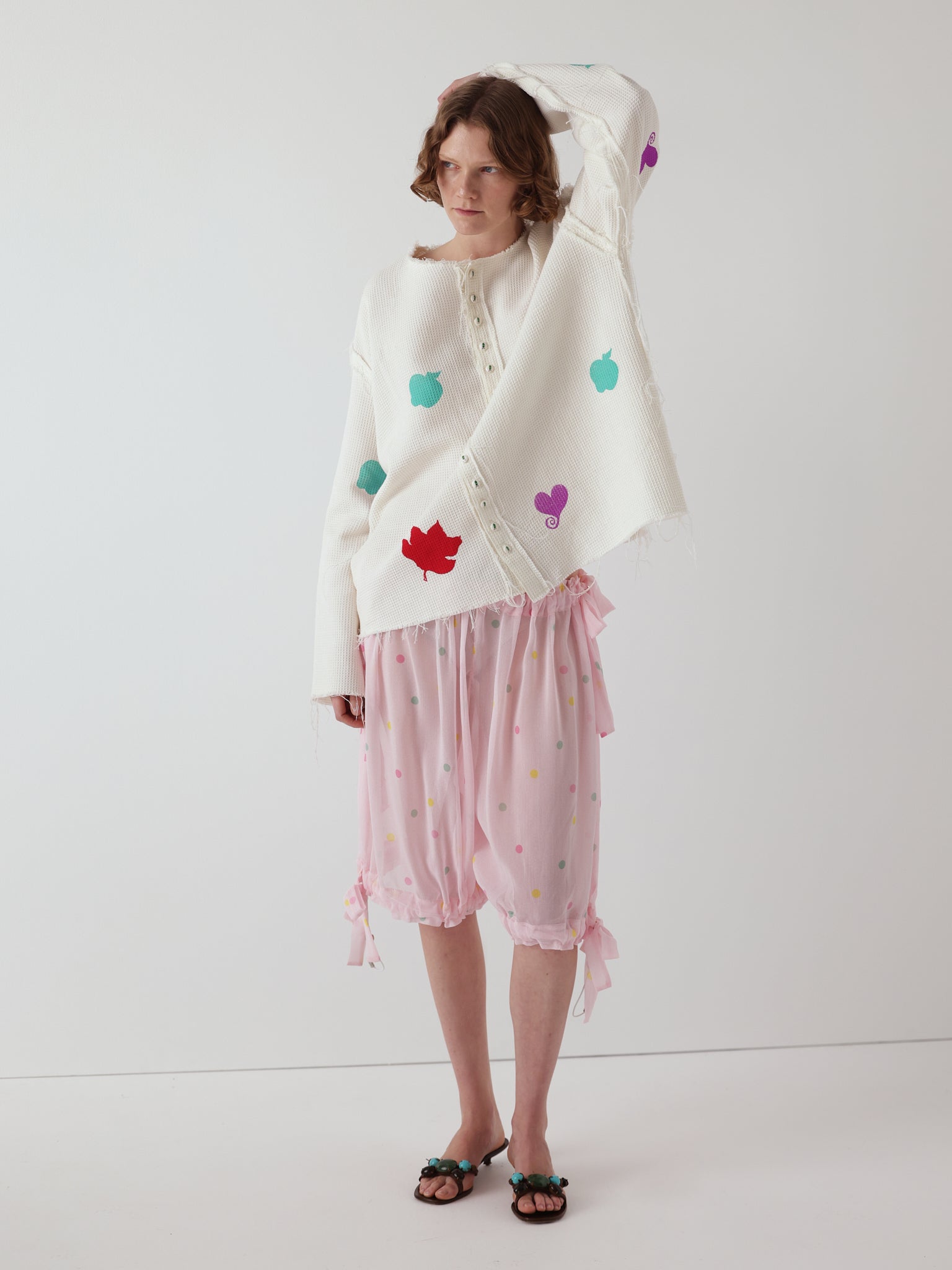 the niamh galea waffle groom shirt in white, boxy cut in recycled cotton waffle, available in two flexible fits