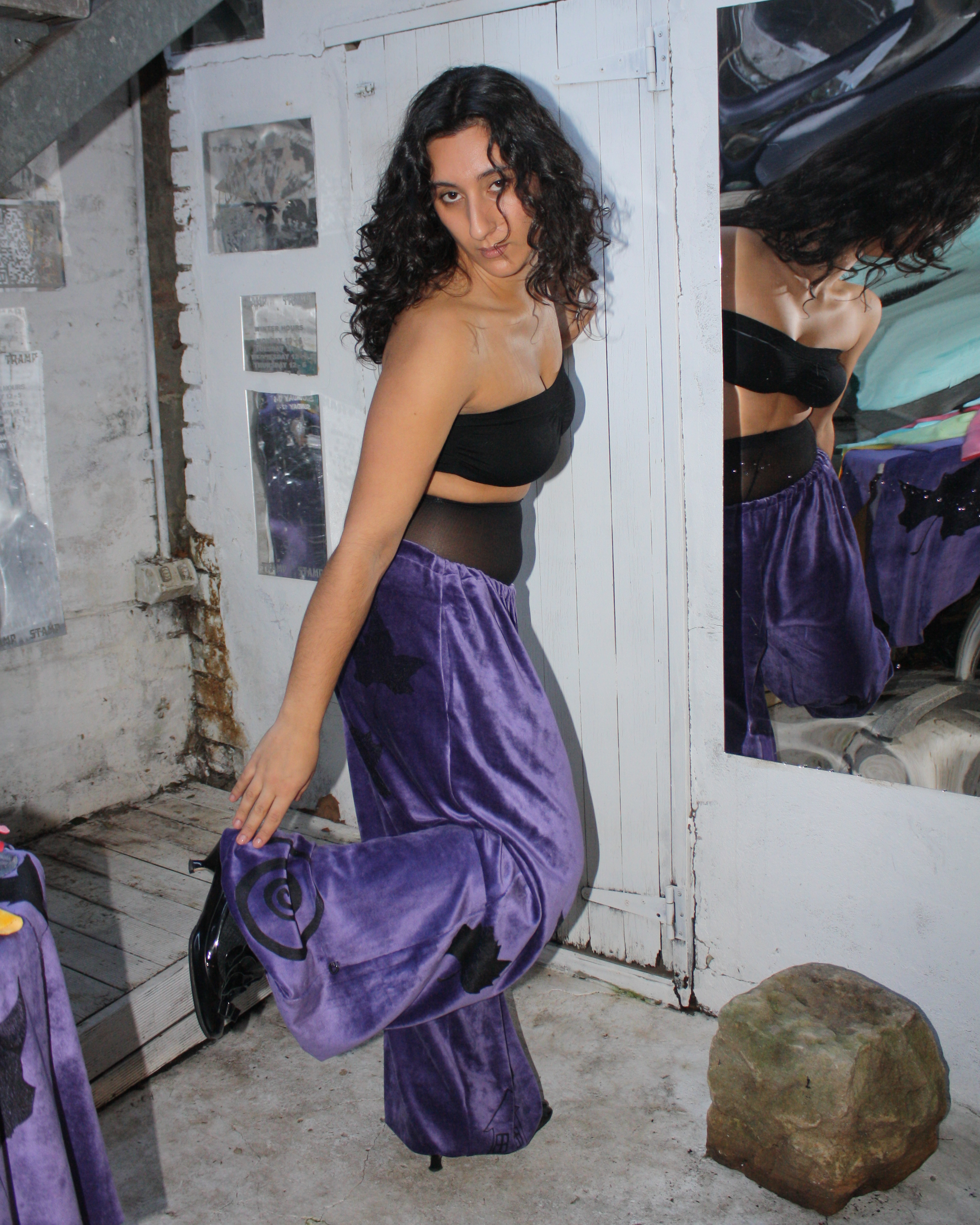 Yummy Mummy Trackpants in grape
