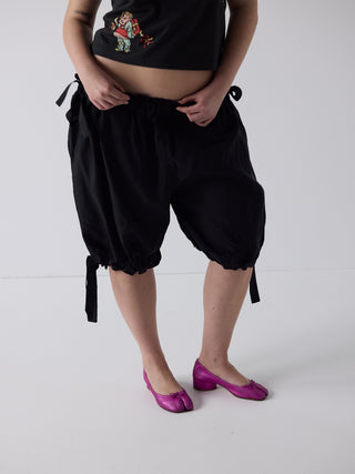 bloomers in black taffeta