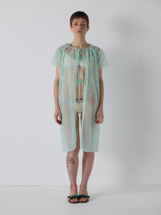 peignoir in aqua