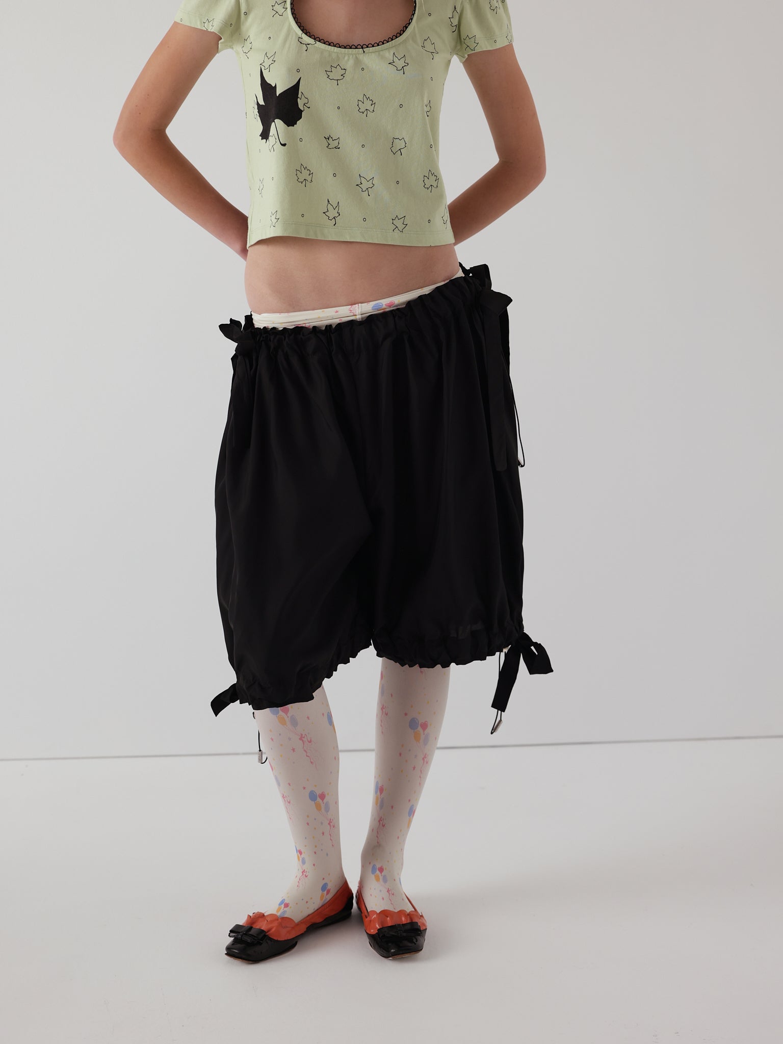 Black taffeta bloomers
