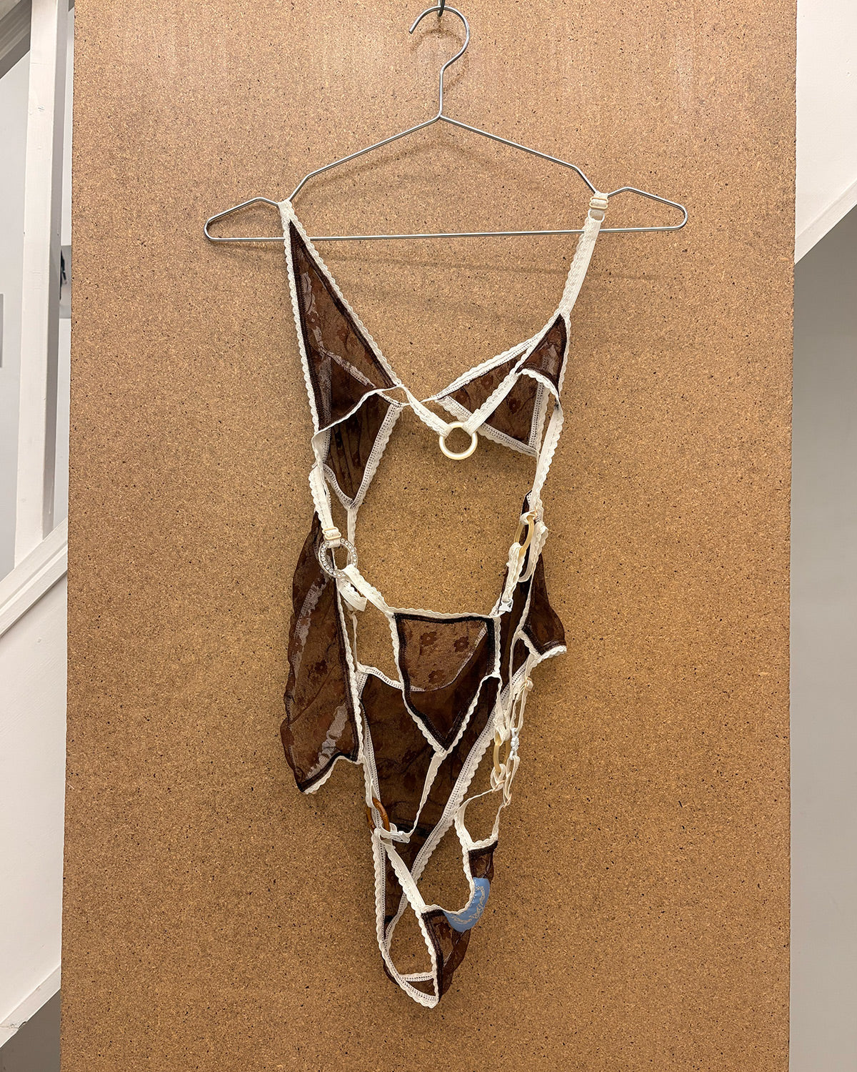 asymmetrical lingerie leotard