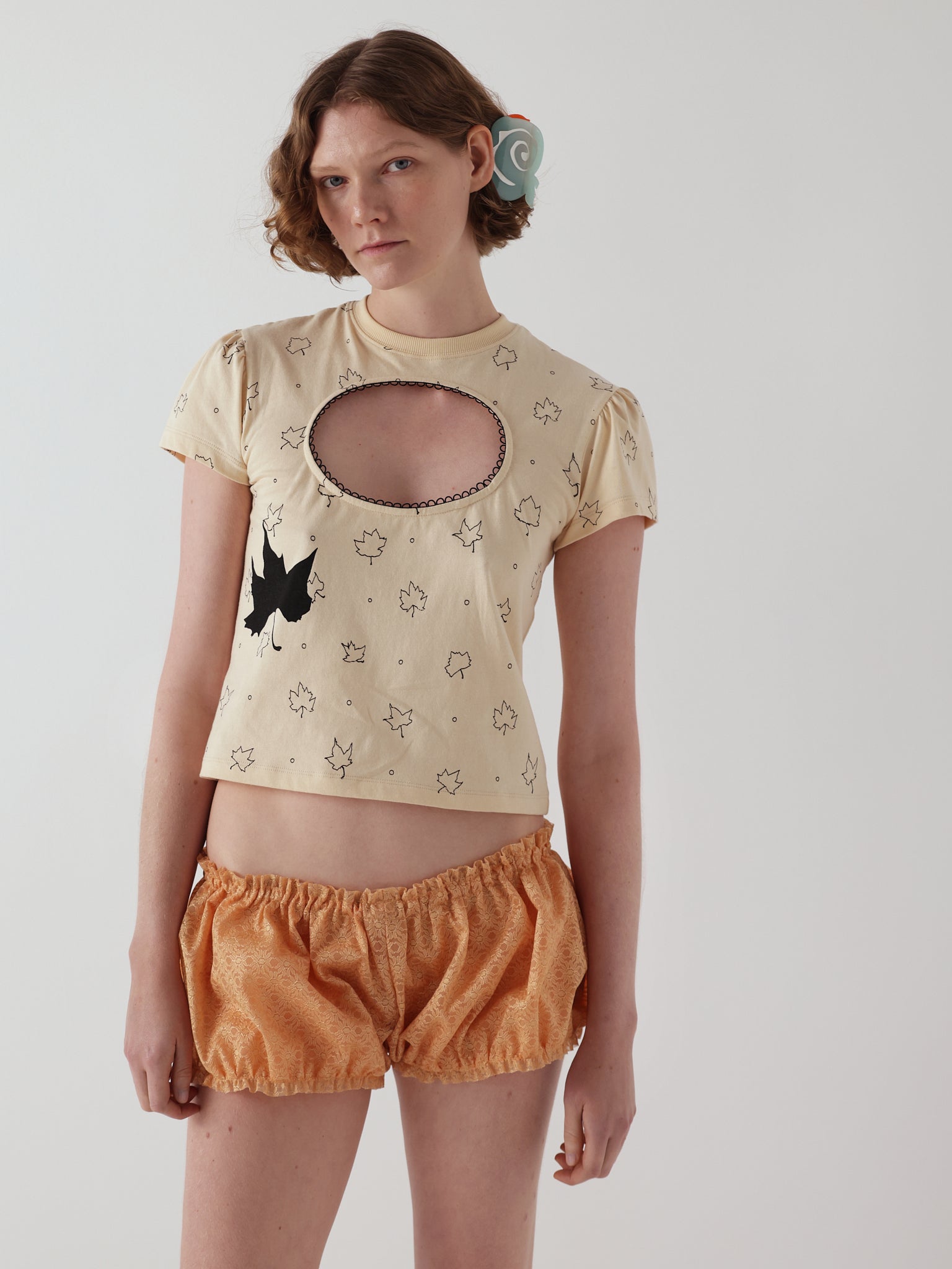 logo removal baby tee in sand