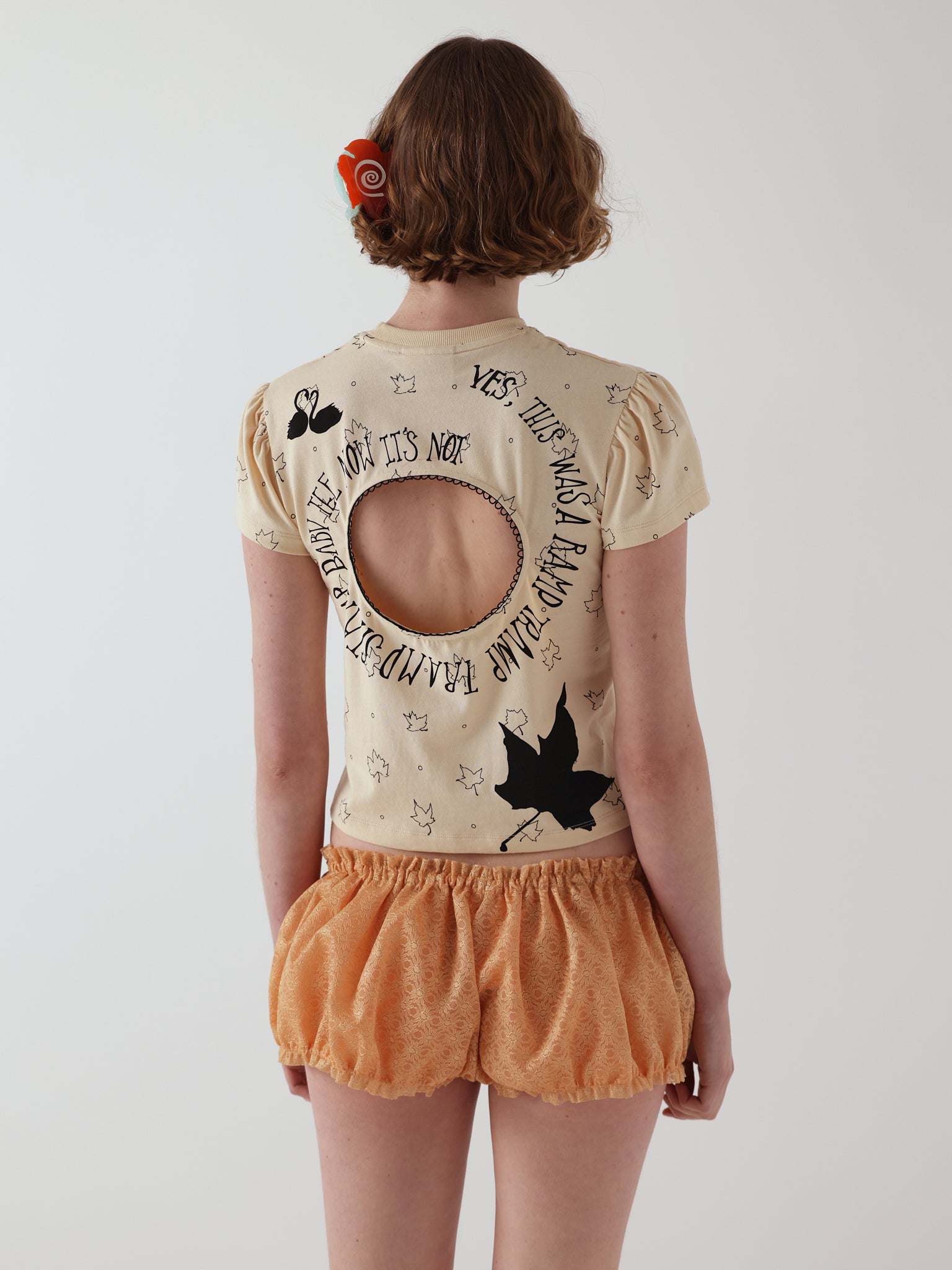 logo removal baby tee in sand