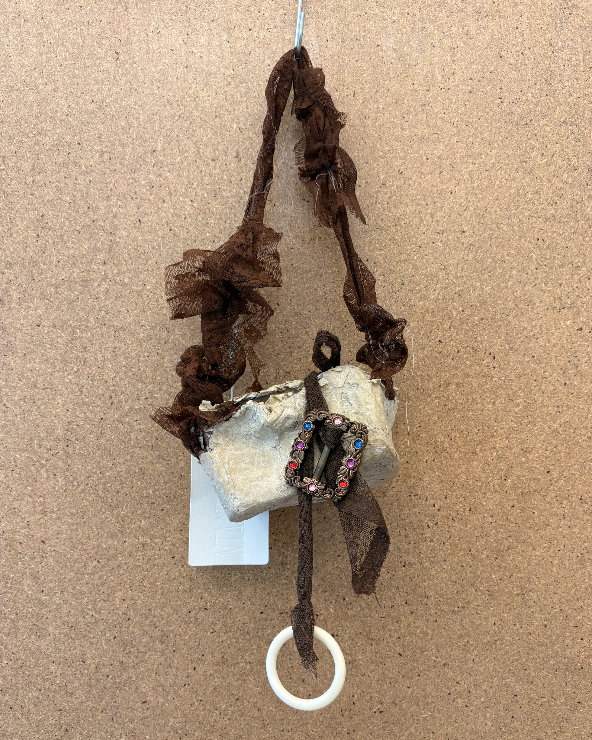 butterfly pea flower tea papier mache handbag