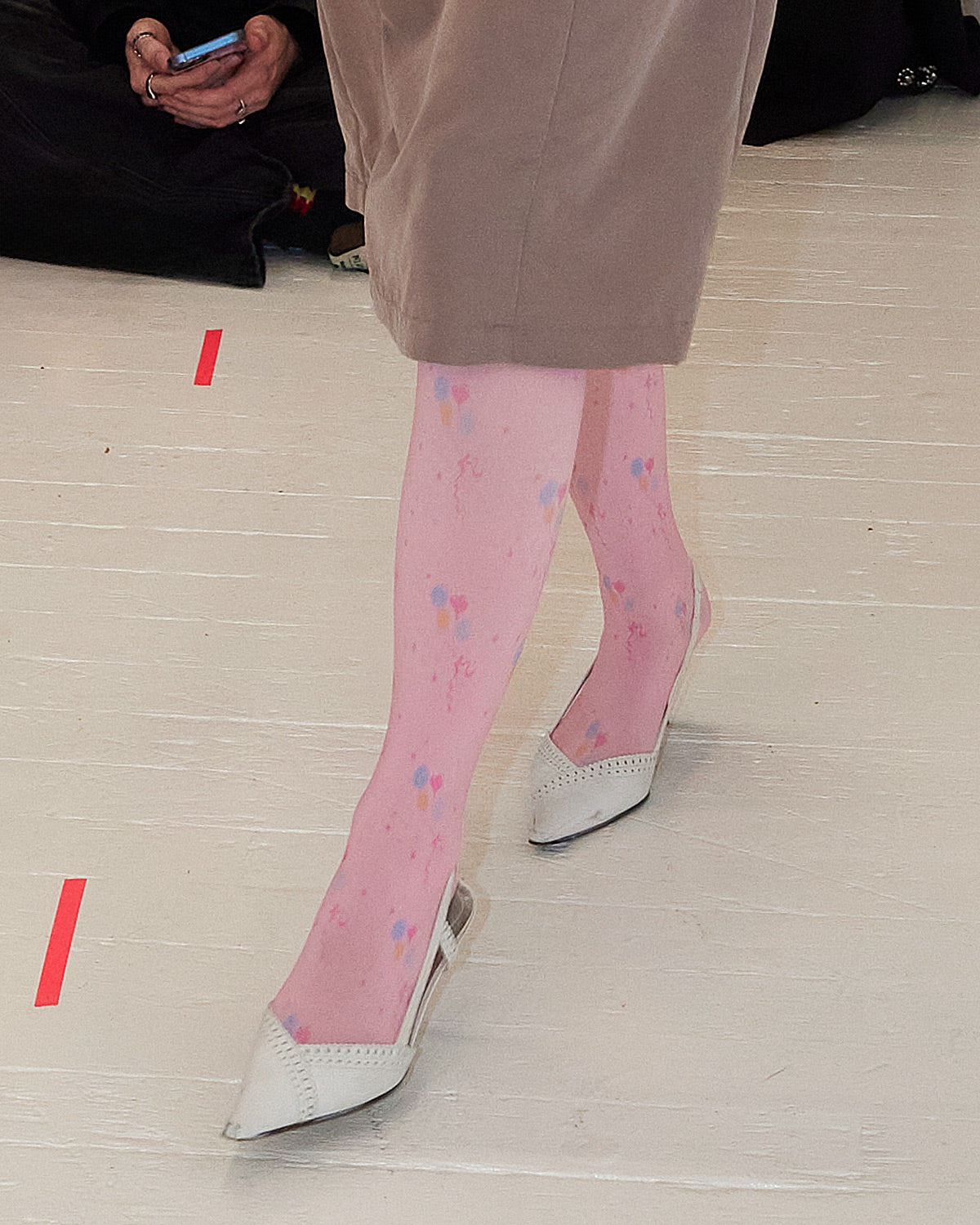 Party pantyhose in pink