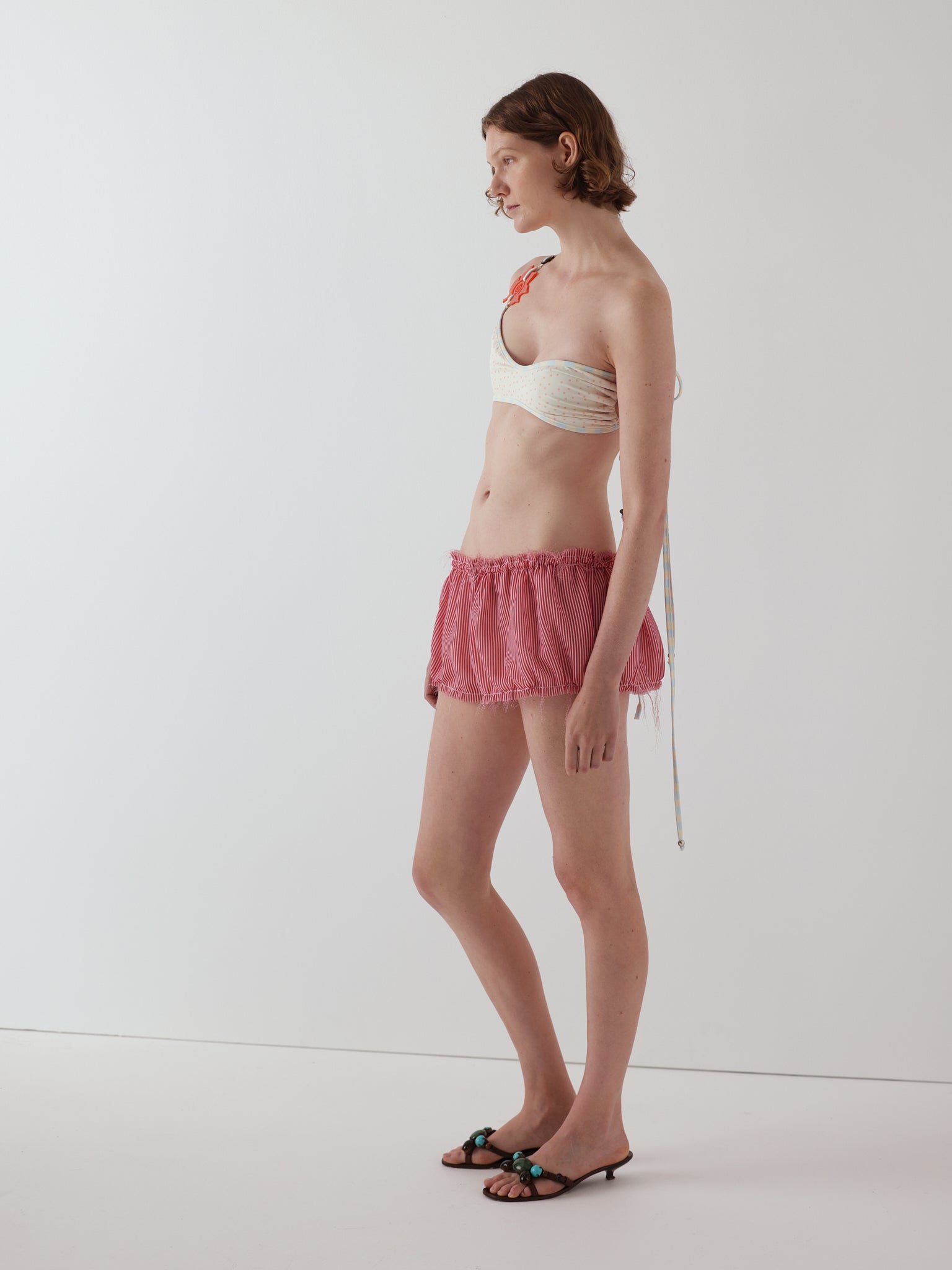 Puff shorts in lolly stripe
