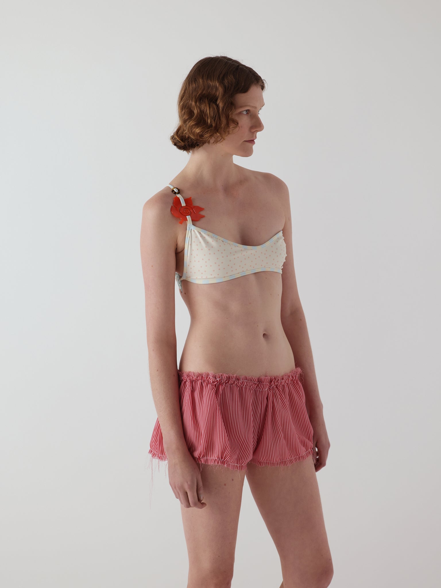 Puff shorts in lolly stripe