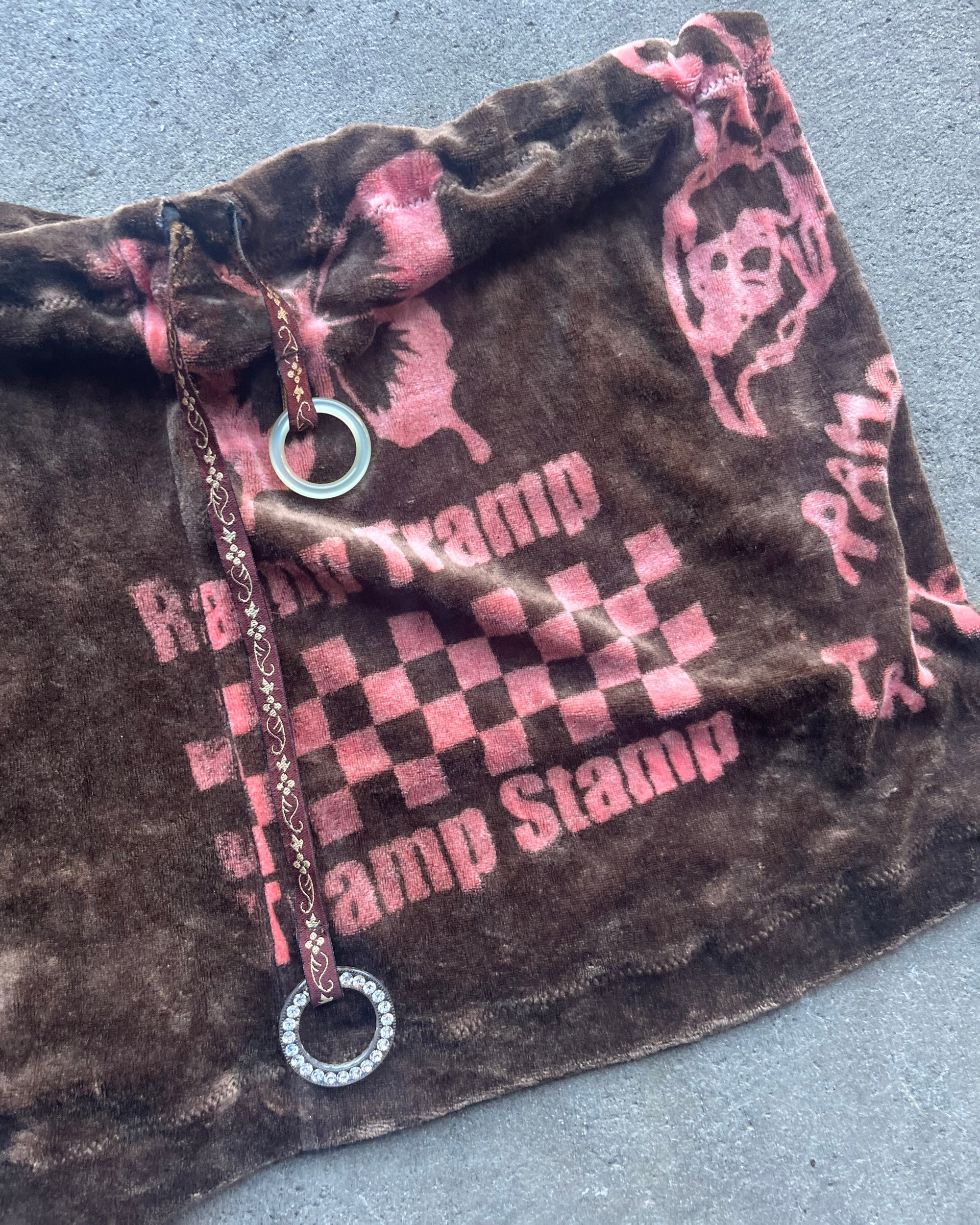 Yummy Mummy Asymmetrical Patchwork Mini Skirt in teddy velour