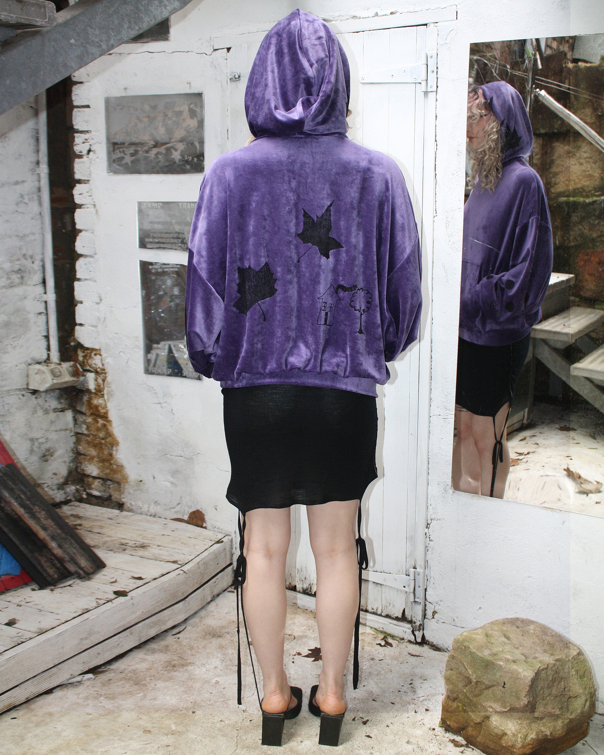 Yummy mummy hoodie in grape FIT 2