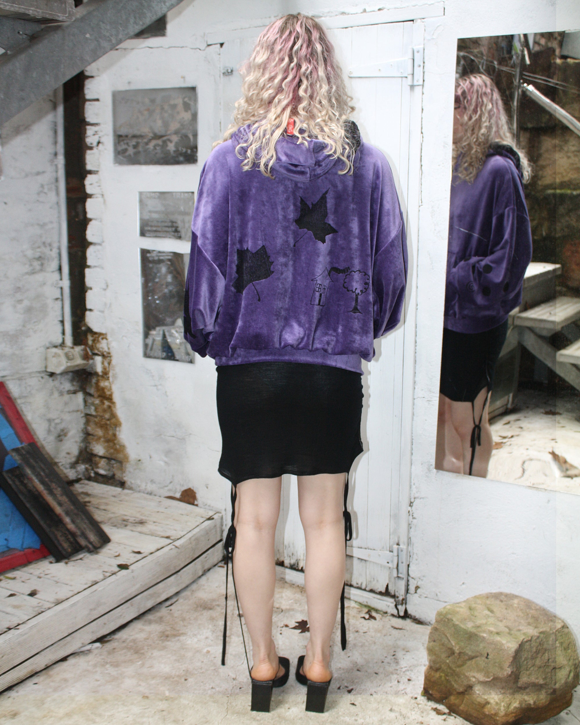 Yummy mummy hoodie in grape FIT 2